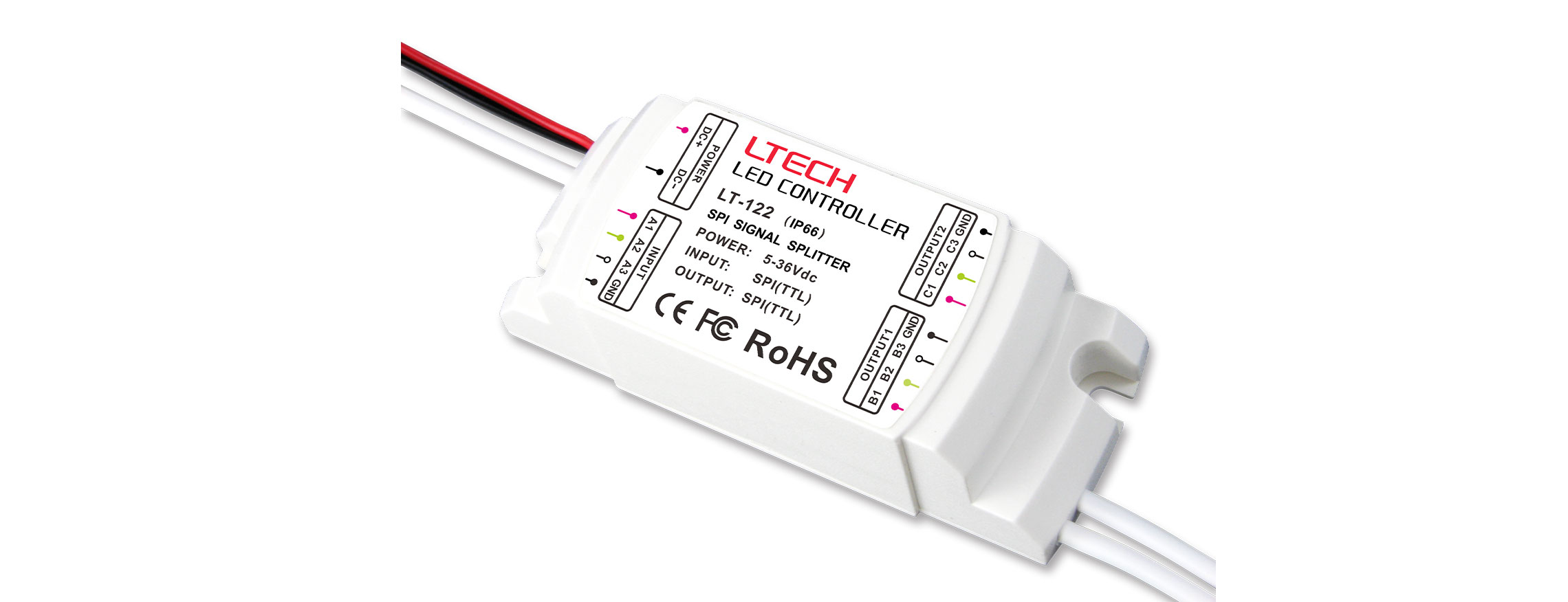 2路防水SPI信號放大器 LT-122