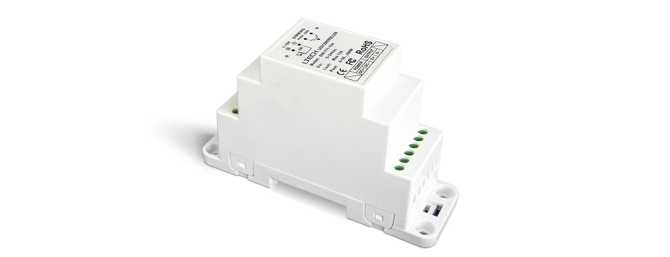 恒壓0-10V、1-10V調光驅動器 DIN-711-12A