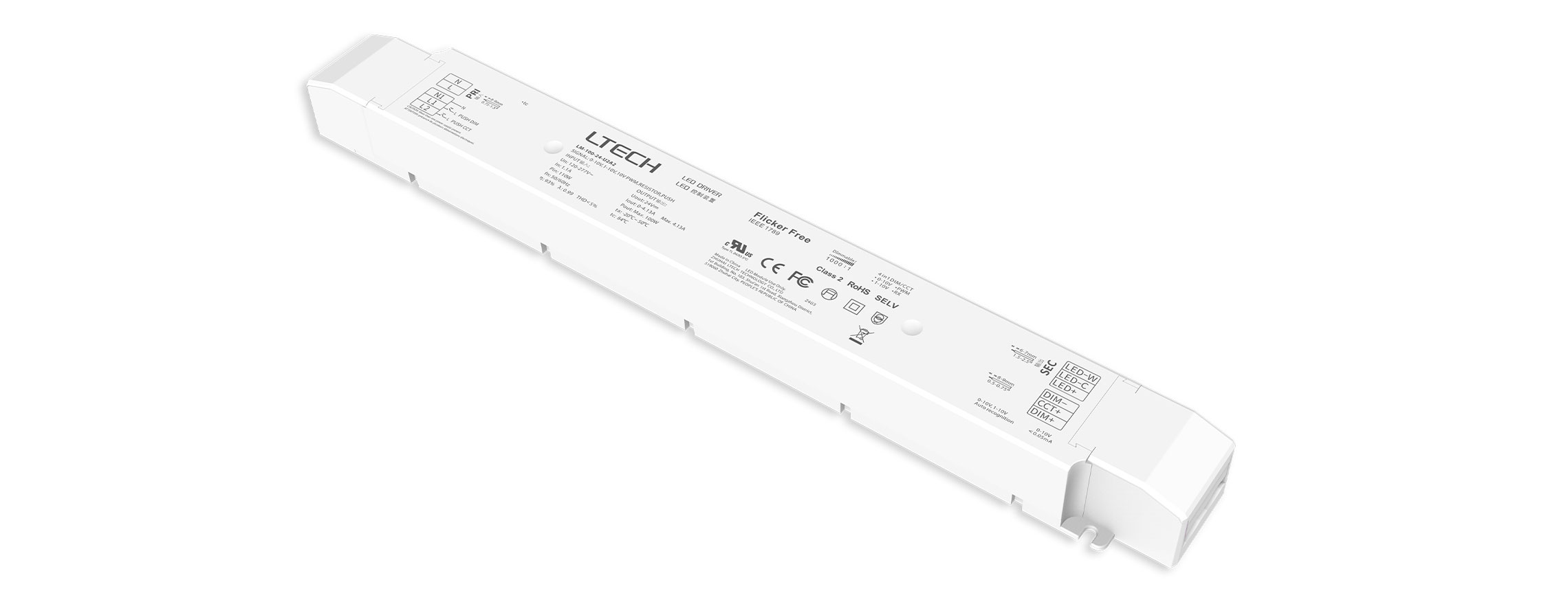 100W 24VDC 美規(guī)UL恒壓0/1-10V色溫電源 LM-100-24-U2A2