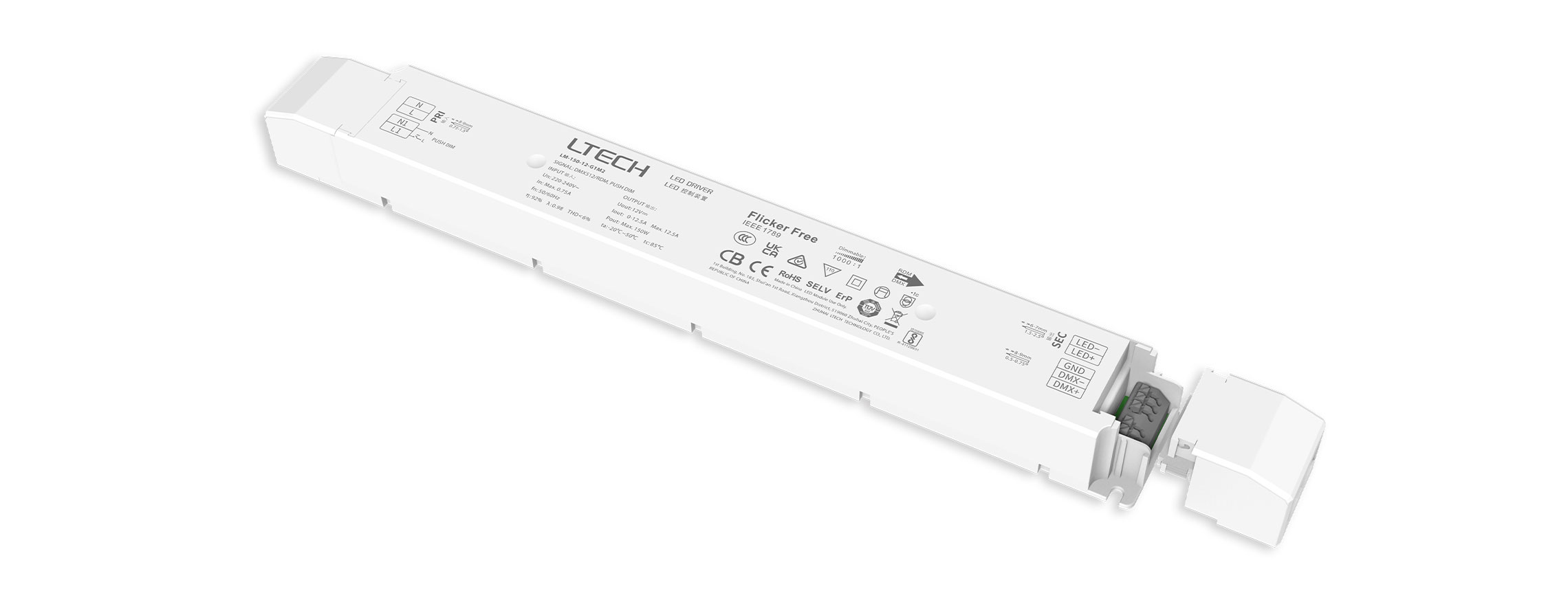150W 12VDC 恒壓DMX調(diào)光電源 LM-150-12-G1M2