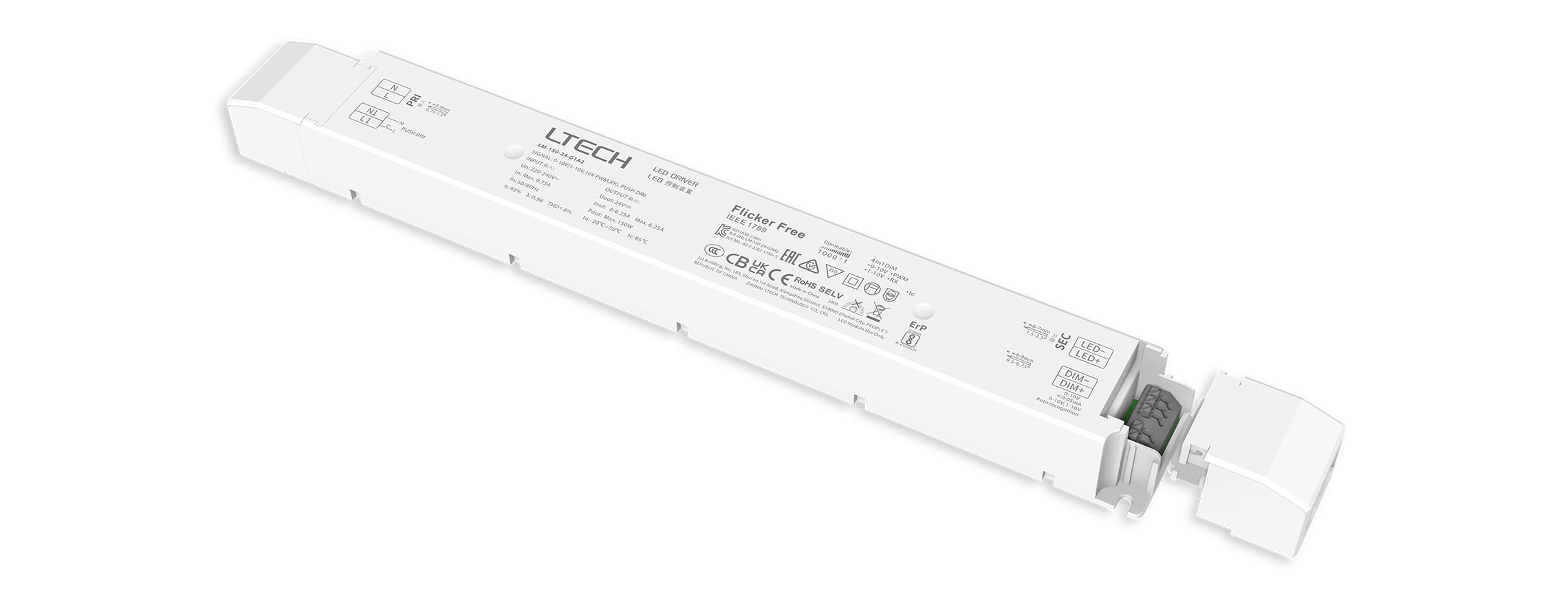 150W 24VDC 恒壓0/1-10V調(diào)光電源 LM-150-24-G1A2