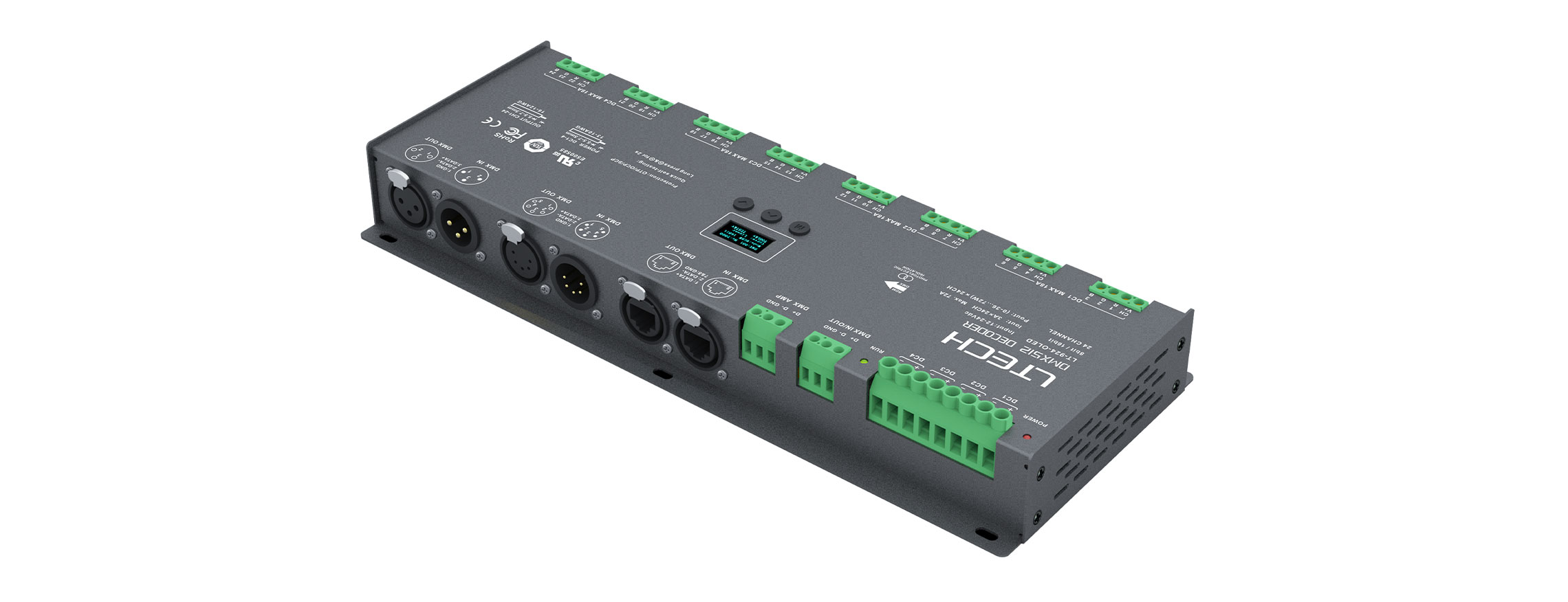 24路 DMX解碼驅(qū)動(dòng)器 LT-924-OLED