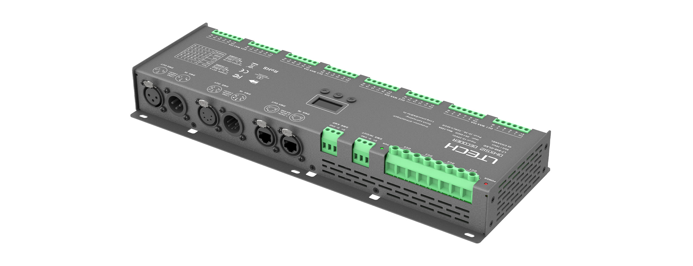 40路 恒壓DMX解碼驅(qū)動(dòng)器 LT-940-OLED