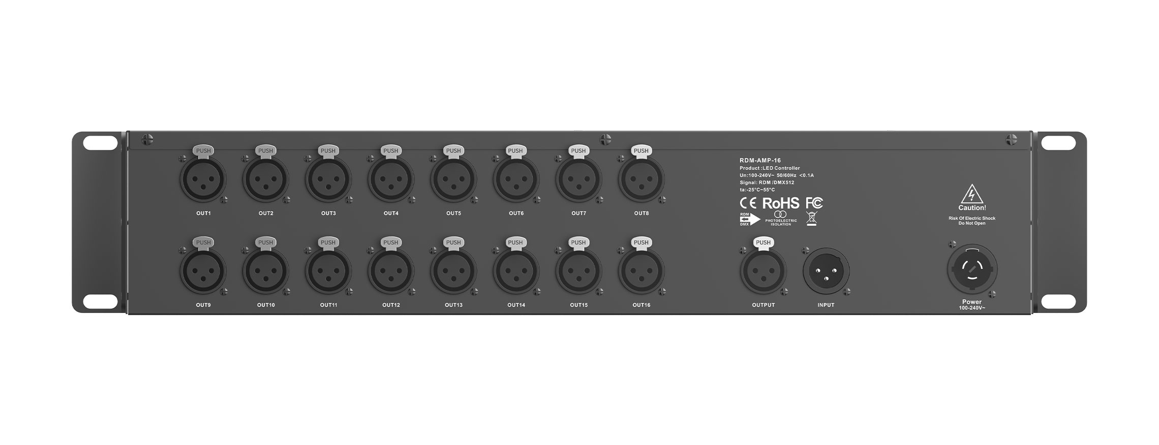 DMX/RDM信號(hào)放大分配器 RDM-AMP-16