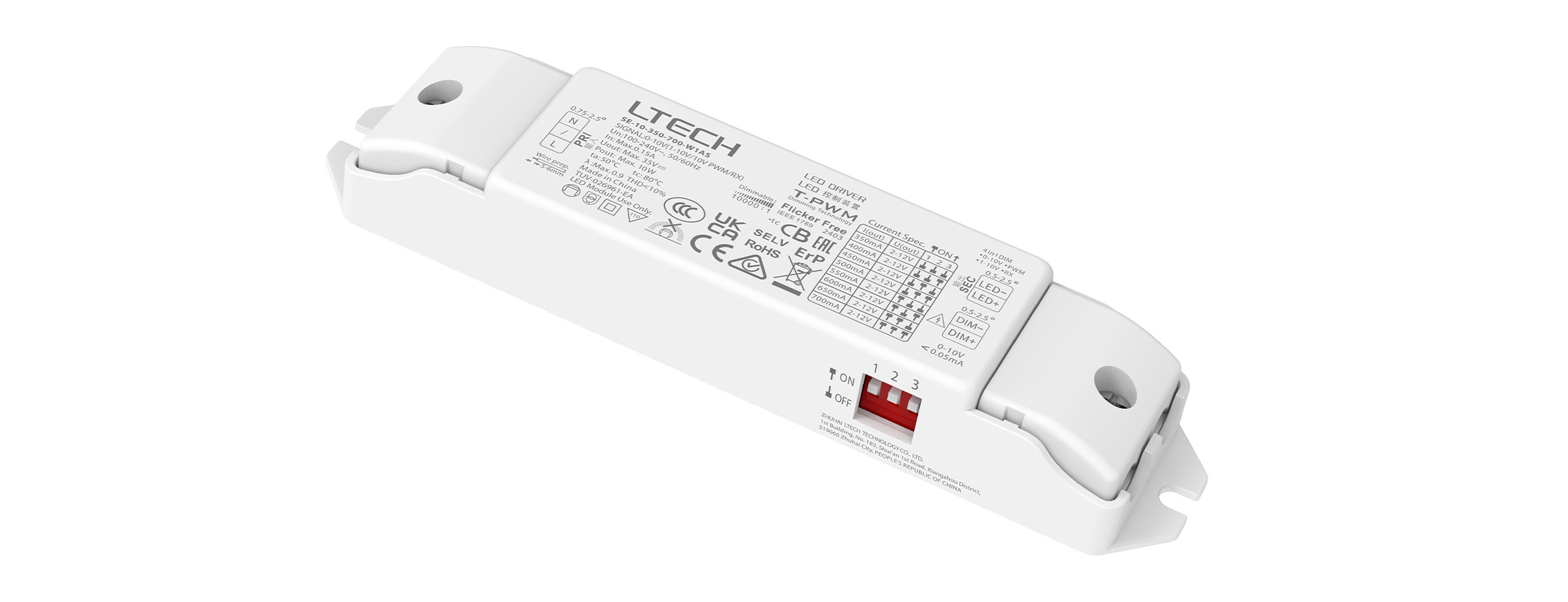 10W 350-700mA 恒流0/1-10V調(diào)光電源 SE-10-350-700-W1AS