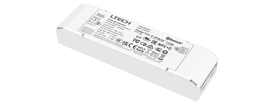 40W 藍(lán)牙恒流調(diào)光電源 SE-40-300-1050-W1B