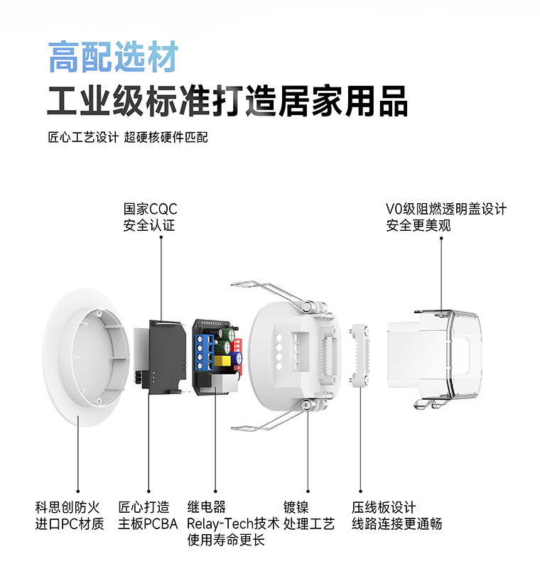 人體存在感應(yīng)器-高配材料