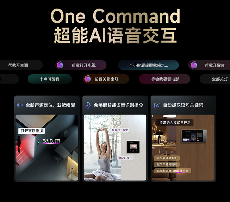 雷特新品超級面板6S超能AI語音交互